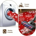 thumbnail image 4 of Christmas Snowflakes Area Rug 4x6 Washable Rug Non Slip Winter Xmas Red White Large Area Rug Indoor Floor Carpet for Entryway Bedroom Kitchen Living Room Home Office Dining Room Nursery, 4 of 8