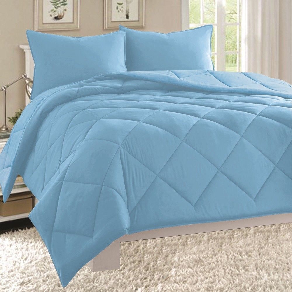 light blue comforter down sets queen