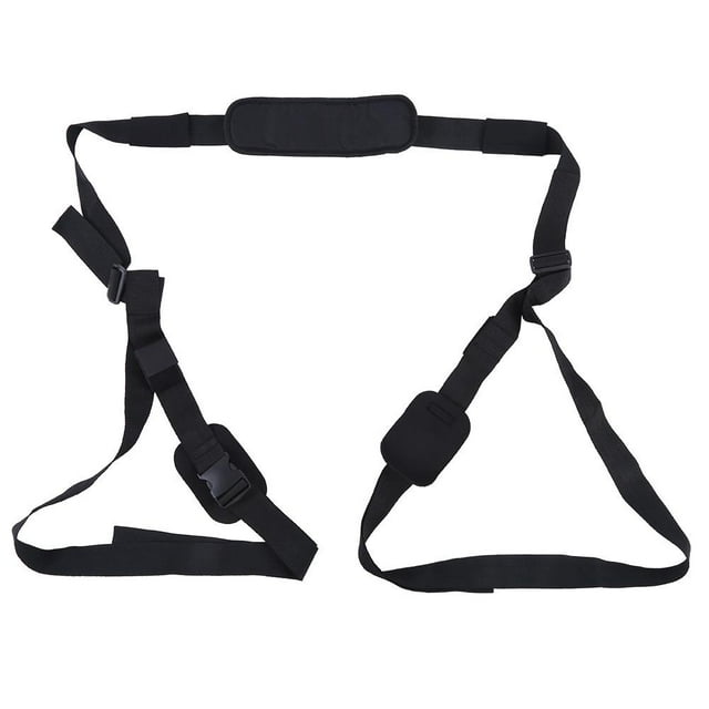Kayak Carrying Strap, Portable Surfboard Shoulder Strap Built In Shoulder Pad Kayak Canoe Surfboard Adjustable Nylon Carrying Strap Belt with Paddle