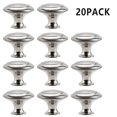 thumbnail image 6 of Tzgsonp 1/10/20/25pcs Kitchen Cabinet Knobs Pulls Brushed Nickel Cabinet Knobs, Drawer Dresser Handles Cupboard Door Heavy Knobs, Kitchen Cabinet Hardware with Screws for Bathroom Drawer Silver, 6 of 8