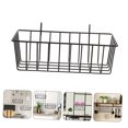 thumbnail image 4 of Pretyzoom Hanging Wall Basket for Bathroom Use Iron Black 1Set, 4 of 7