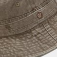 thumbnail image 2 of Sombreros de pesca/sombrero boonie/sombreros de cubo/gorra de safari/para camping, pesca, turismo, jardinería, playa, piscina, parque, sombrero para el sol para hombres/mujeres, caqui Feliz Sencillez, 2 of 5