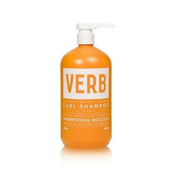 VERB Shampooing Boucles - Doux, Nettoyant et Lissant - Shampooing Définissant les Boucles Vegan pour Cheveux Frisés - Hydratation Intensive Shampooing Cheveux Bouclés, 32 fl oz
