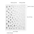 thumbnail image 2 of OULII 5 Sheets Silver Nail Art Stickers Self Adhesive Star Design For Nail Artists Various Occasions, 2 of 8