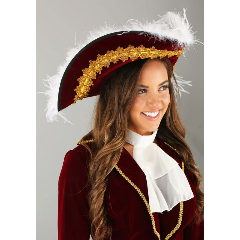 Women's Captain Hook Costume, Size: XS, Red