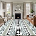 thumbnail image 2 of Ethnic Tribe Boho Washable Rug 5x7 Area Rugs for Living Room, Geometric Diamonds Dots Modern Large Bedroom Rug Soft Non-Slip Low Pile Floor Carpet for Dining Room Kitchen Office Laundry Nursery, 2 of 9
