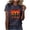 ❉043-Gray, variant on Junur Halloween Shirts for Women Novelty Pumpkin Graphic Print Thanksgiving Fall Tee Crew Neck Tops S-XXL