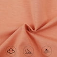 thumbnail image 4 of Womens Pajamas Set 100% Cotton Soft Short Sleeve Sleepwear Button Down Nightwear Summer Pj Sets Orange L, 4 of 8