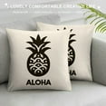 thumbnail image 3 of Leisuo  Throw Pillow Cover Aloha Tropical Fruit Hawaii Healthy Organic Doodle Vitamin Ananas Food Pillow Case Decorative Men Women Boy Girl Room Cushion Cover for Home Couch, 3 of 5