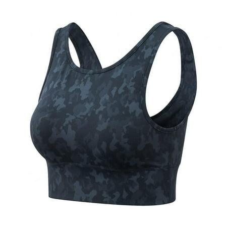 

Spdoo Nylon Sports Shockproof Yoga Vest for Woman Wireless Comfort Bra 36 Gray