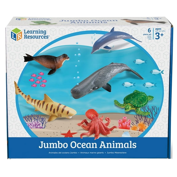 Learning Resources Jumbo Ocean Animals - 6 Pieces