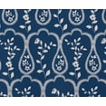 thumbnail image 2 of Outdoor Waterproof Taffeta Fabric By The Yard - Soimoi Leaves Print Blue | UV Resistant | Ideal for Cushion Covers, Raincoats, Shower Curtains & More | 56" Width, 2 of 7