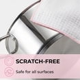 thumbnail image 3 of Unique Bargains Wood Fiber Kitchen Cleaning Dish Cloth 6 Pack Pink/Purple 12" x 12", 3 of 8