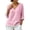 Pink, variant on Tops for Women Lace Panel V-Neck Short Sleeve Blouse Elegant Floral Lace Shirt for Daily Vacation Beach Vacation Outfits