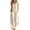 Orange, variant on Womens Summer Jumpsuit Casual V Neck Striped One Piece Romper Loose Fit Wide Leg Beach Pants with Pockets for Vacation Travel,Beige,XXL
