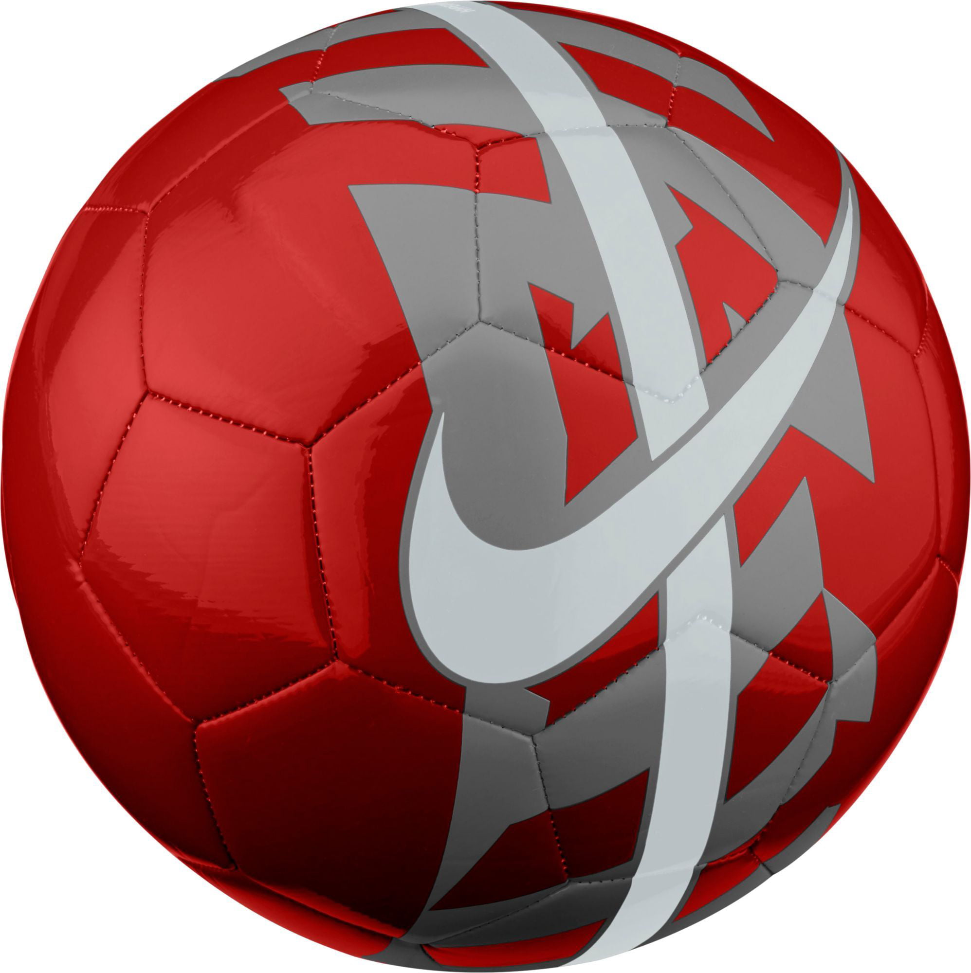 Nike React Soccer Ball, Red/Grey, 5 