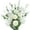 White, variant on Eustoma Artificial Flowers 30” Long Stems Faux Roses Bouquet Dozen Silk Blooming Heads DIY Home Decoration, 4pcs Bulk (White)