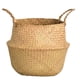 thumbnail image 1 of Cesta de la compra de algas marinas, tejido artesanal, estilo cuenco convertible, contenedor de juguetes ecológico, regalo para decoradores, se limpia con un paño húmedo, respetuoso con el medio, 1 of 5