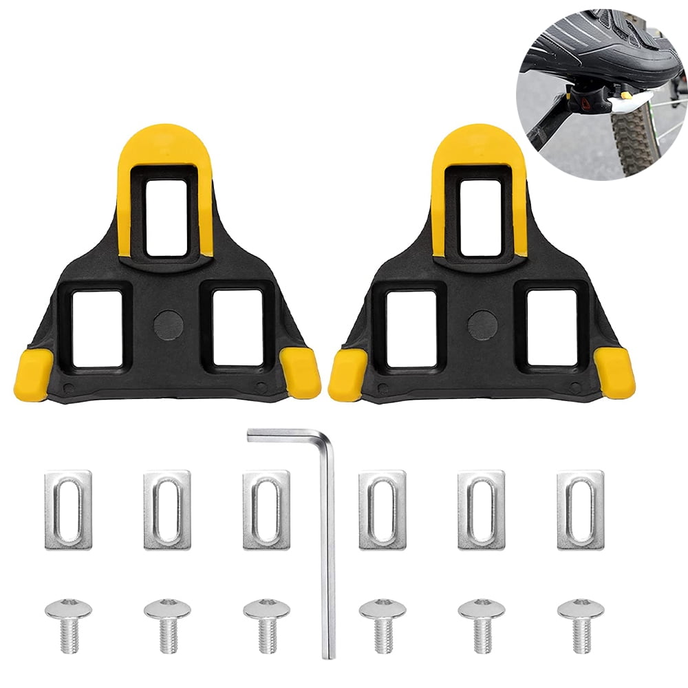 Bike Cleats Compatible 6 Degree Float Cleat Set for Indoor Cycling