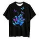 thumbnail image 4 of Blusa informal de manga corta con estampado de manga corta para mujer Fridja bn1800, 4 of 7
