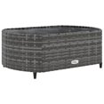 thumbnail image 3 of vidaXL 6 Piece Garden Sofa Set with Cushions Grey Poly Rattan, 3 of 5