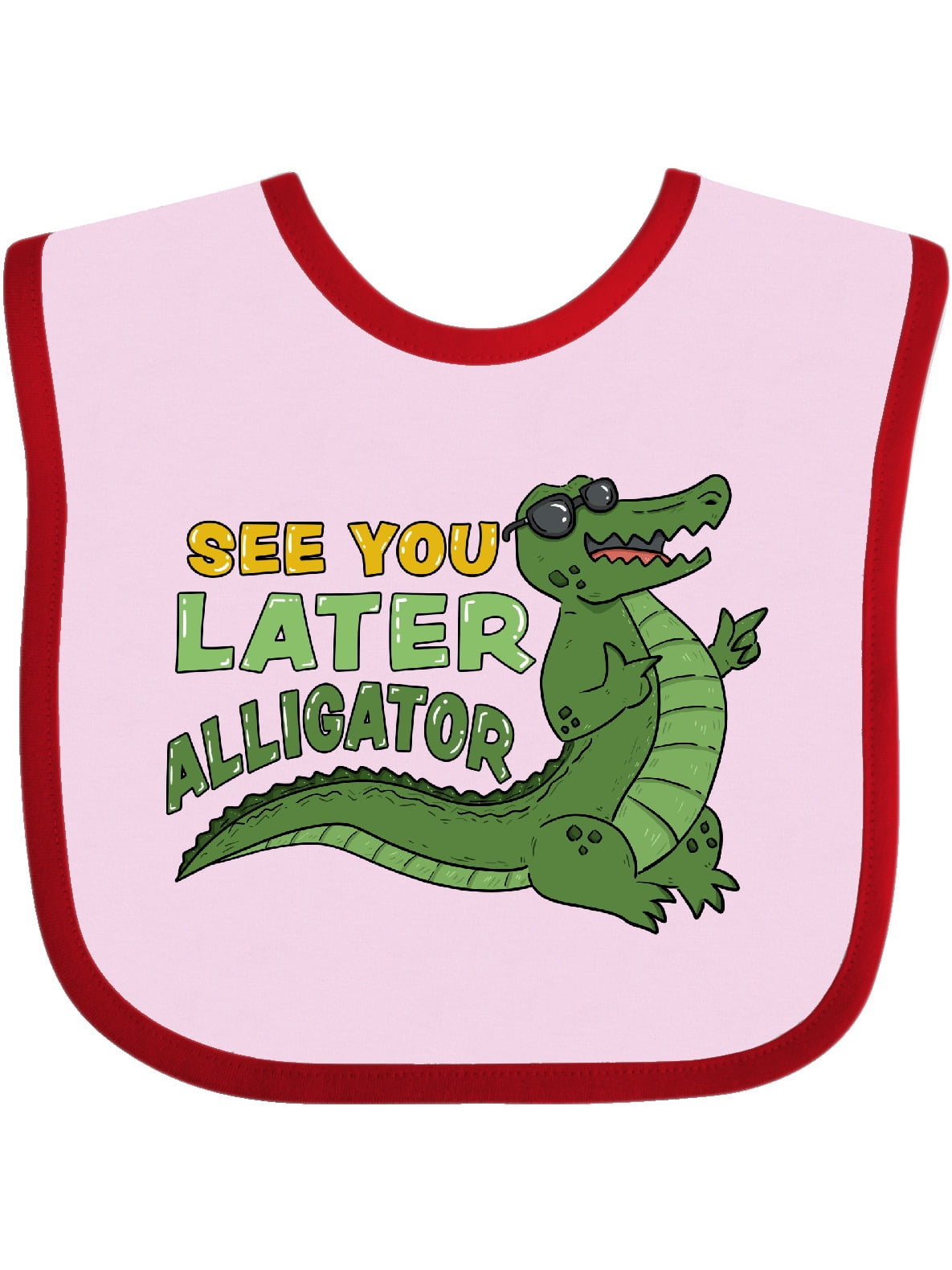 See You Later Alligator with Black Sunglasses Baby Bib ...