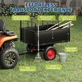 thumbnail image 6 of Acekid Black Trailer Tow Behind Dump Cart, 750Lbs 17 Cubic Feet Heavy Duty Yard Garden Pull Behind Dump Trailer, 6 of 8