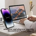 thumbnail image 5 of Magnetic Ring Bracket Sliding Window Phone Case for iPhone 14 15 / Pro/Plus/Pro Max, Lens Protection  Shell, Shockproof Stand Back Cover Blue, 5 of 7