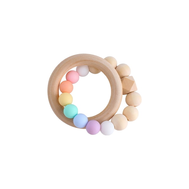 Arts Crafts DIY Toys Teething Beads Candy Silicone Crib Accessories for Baby Rattle Safe Teether Chain