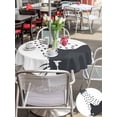 thumbnail image 4 of Cats Showering Outdoor Tablecloth - 60 Inch Round Dining Table Cover, Modern Abstract Art Funny Animals Waterproof Outdoor Table Cloth with Umbrella Hole & Zipper for Picnic/Patio/Party, 4 of 7
