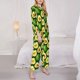 thumbnail image 3 of Fotbe Avocado Conjunto de Pijama de Manga Larga para Mujer con Estampado, Ropa de Dormir de 2 Piezas, Conjunto de Casa Suave y Cómodo con Bolsillos-X-Large, 3 of 7
