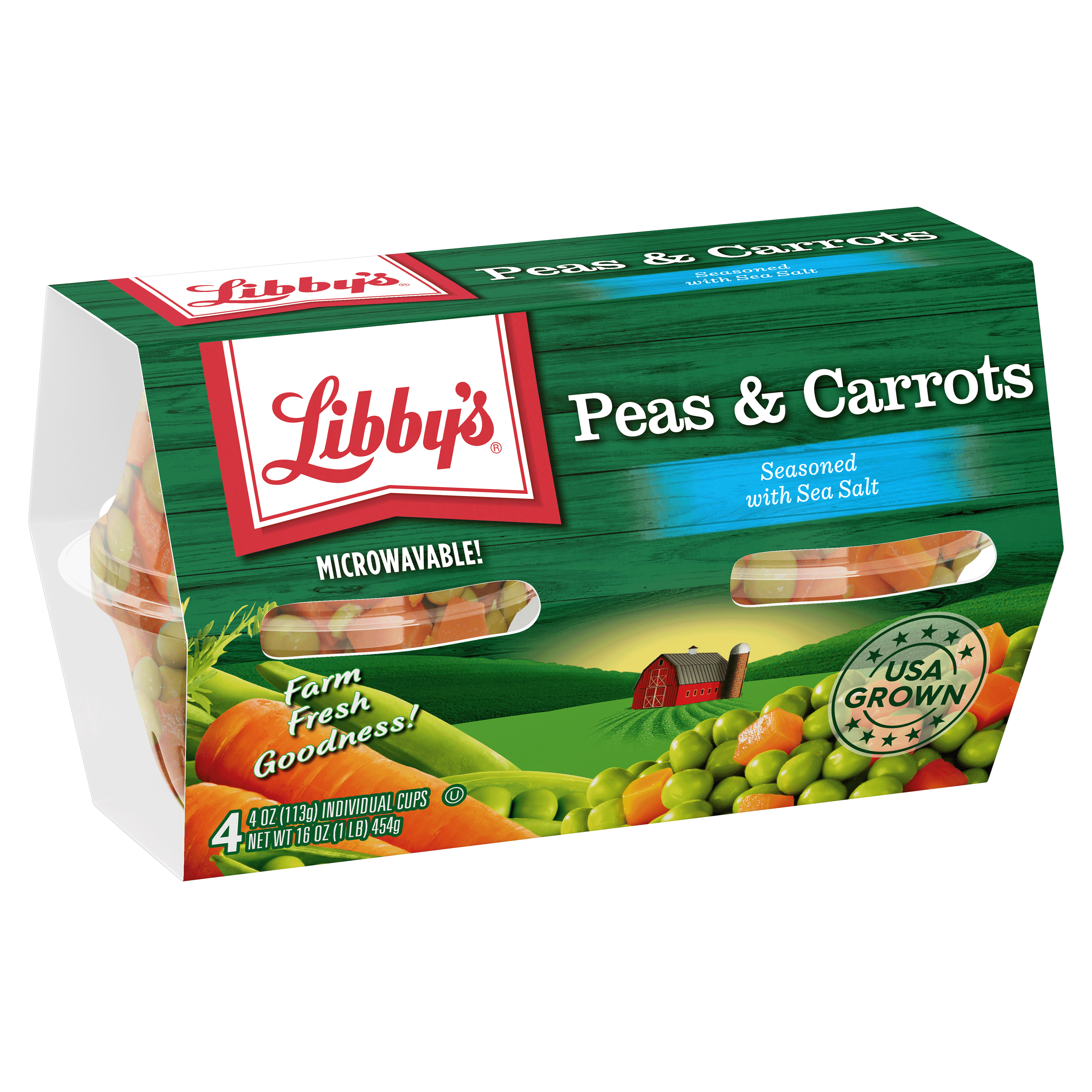 (6 pack) Libby's® Peas & Carrots 4-4 oz. Cups