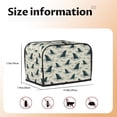 thumbnail image 4 of Toaster Covers 2 Slice, Cartoon Wavy Shark Fin Waterproof Bread Machine Cover Fits for Standard 2 Slice Toasters, Home Decor Toaster Protection with Hanging Rope, 4 of 7