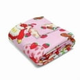 thumbnail image 5 of Soft Comfortable Funny Throw Blanket Strawberry Shortcake Vintage Blanket,1 Count Throw,Creative Bedding Supplies For Living Room Guest House Travel Office,Bedroom Accessories, 5 of 6