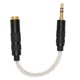 thumbnail image 1 of 4.4mm Balanced Female to 3.5mm Stereo Male Adapter Cable Gold Plated Connectors Portable Headphone Convert Cable Silver, 1 of 5