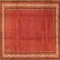 thumbnail image 1 of Ahgly Company Indoor Square Persian Orange Traditional Area Rugs, 8' Square, 1 of 1