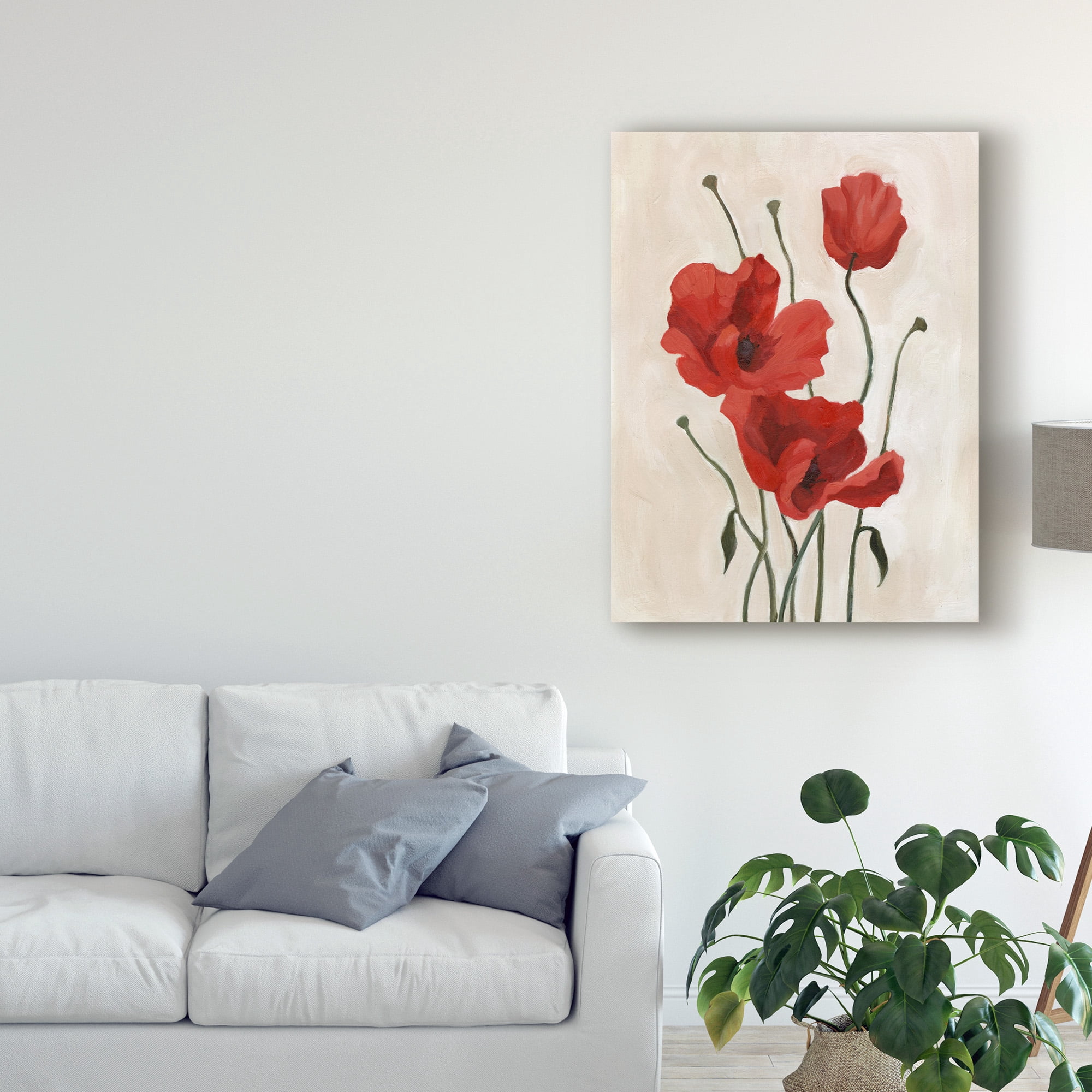 Trademark Fine Art 'Poppy Bouquet II' Canvas Art by Emma Scarvey