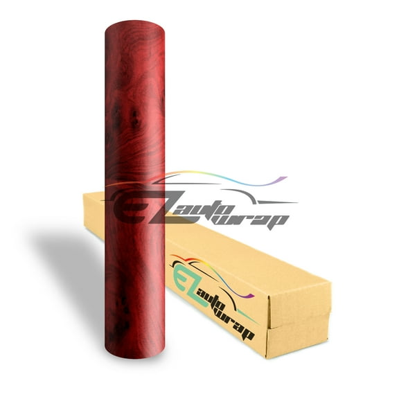 EZAUTOWRAP Wood Bubinga Grain Vinyl Wrap Sticker Decal Sheet Film for Car Furniture Home Office Kitchen Cabinet Wallpaper Decoration#1301
