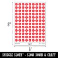 thumbnail image 2 of Loser L Hand Sign Symbol 200+ Round Stickers - Gloss Finish - 0.50" Size - Red, 2 of 7
