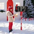 thumbnail image 6 of Monogrammed P Magnetic Mailbox Cover Mailbox Cover Magnetic Mailbox Wraps Post Letter Box Cover Garden Standard, 6 of 6