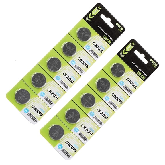 Yammee Pack Of 5/10 CR2016 3V Lithium Coin Cell Batteries CR2016 Batteries For Watches Calculators Reliable Power Supply