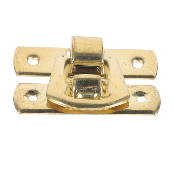 Supvox 10Pcs Jewelry Box Metal Hasp Buckle Golden Small Latch Durable for Home Use