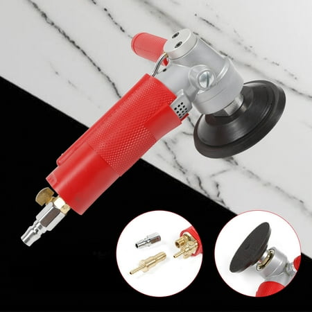 4" Modern Air-Powered Stone Polisher Air Pressure 0.62 MPa 5500 rpm 9.06*4.09*1.85in for Polishing Marble, Granite, Stone