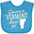 thumbnail image 3 of Inktastic Someone in Vermont Loves Me Boys or Girls Baby Bib, 3 of 4