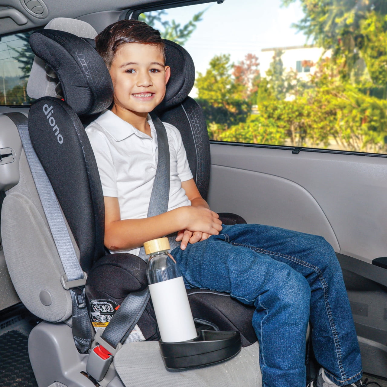 Diono Monterey 2XT Latch 2-in-1 Expandable Booster Car Seat, Black