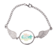 thumbnail image 1 of Construccion de China Great Wall * wordcloud Pulsera pulsera pulsera alas de ángel pulsera, 1 of 3