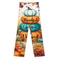 thumbnail image 3 of Happy Thanksgiving Pajama Pants Comfortable Elastic Waist Pajamas Fashion Sleepwear Bottoms Plus Size Homewear, 3 of 6
