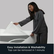 AllerEase Platinum Mattress Cover Protector, Twin - ZipOff Top, Waterproof, Allergy Defense
