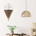 thumbnail image 3 of Rustic Natural Rattan Hanging Basket - Vintage Flower Basket for Home Decor, 3 of 8