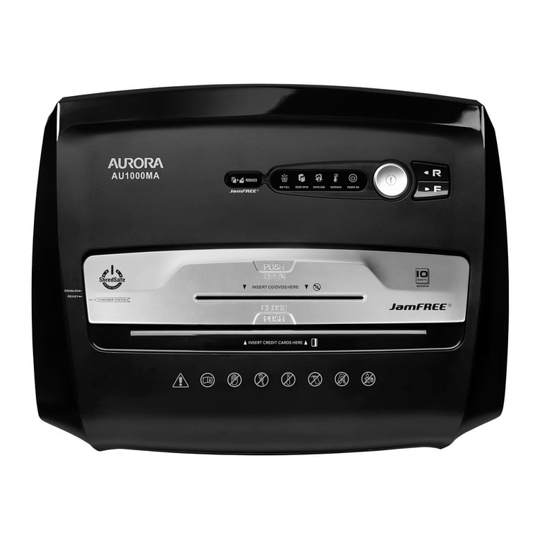 Aurora High Security JamFree AU1000MA 10-Sheet Micro-Cut Aurora High Security JamFree AU1000MA 10-Sheet Micro-Cut